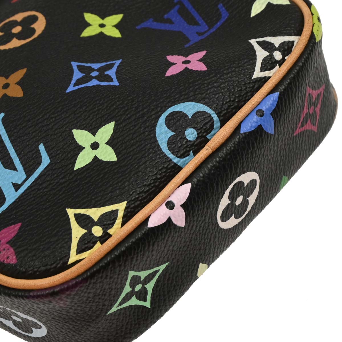 Louis Vuitton 2005 Black Monogram Multicolor Rift Shoulder Bag M40056