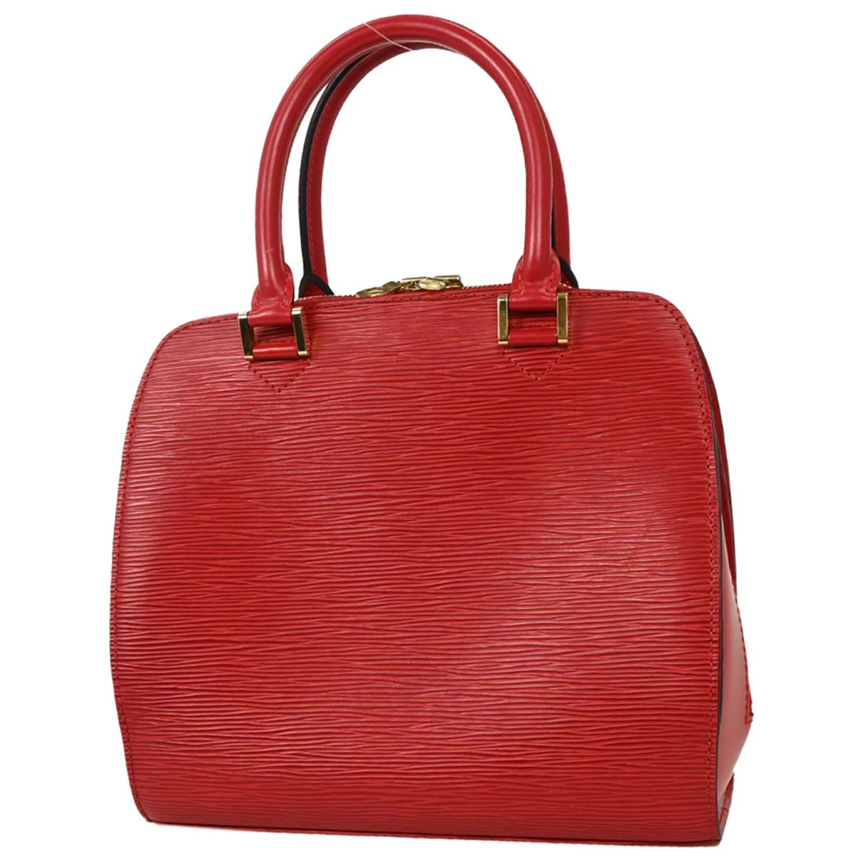 Louis Vuitton 1998 Red Epi Pont Neuf Handbag M52057