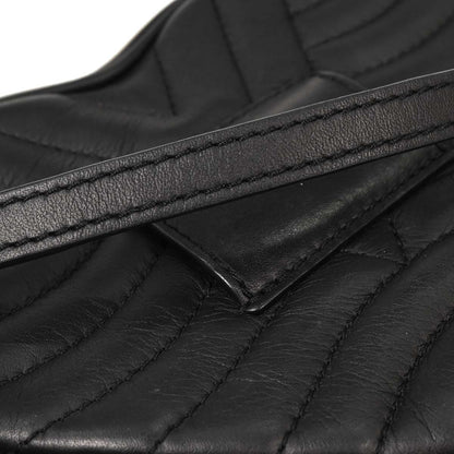 Louis Vuitton Black New Wave Heart Clutch Shoulder Bag M52796