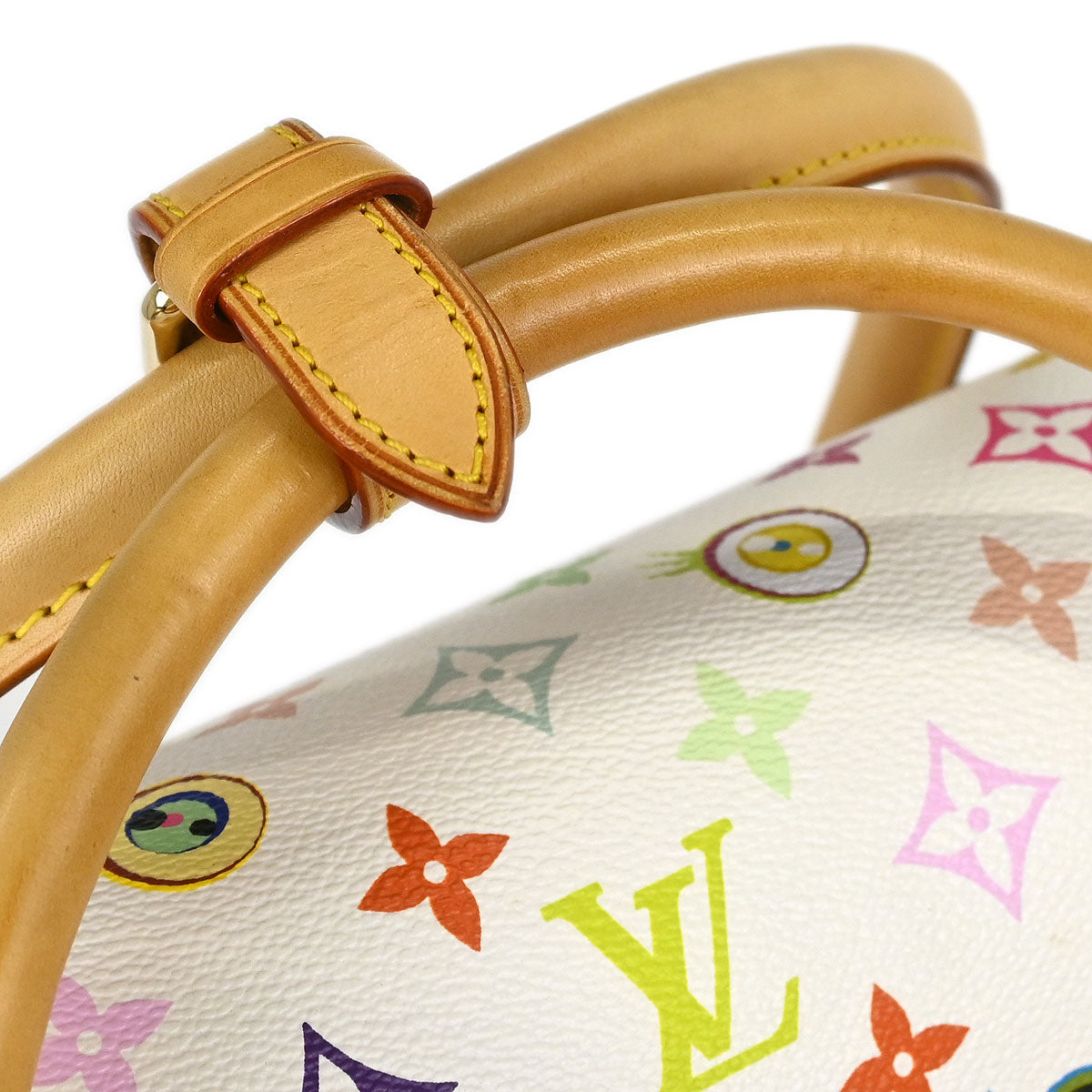 Louis Vuitton 2003 White Eye Love Monogram Sac Gigantic Handbag M92057