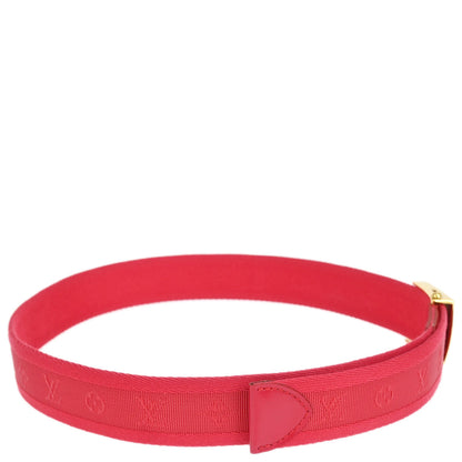 Louis Vuitton Red Ceinture Fortune Belt LV Cut Out M9734W #80/32