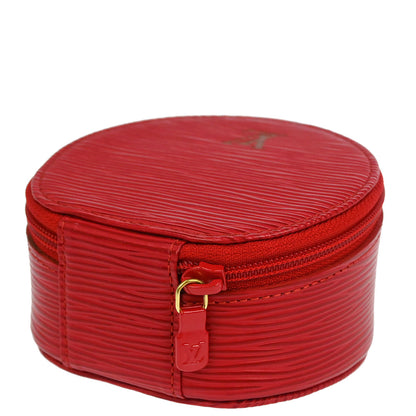 Louis Vuitton Red Epi Ecrin Bijou 10 Jewelry Case Pouch M48217