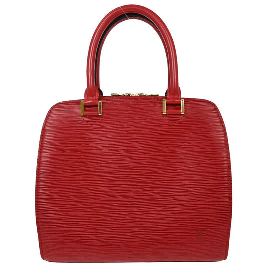 Louis Vuitton Red Epi Pont Neuf Handbag M52057