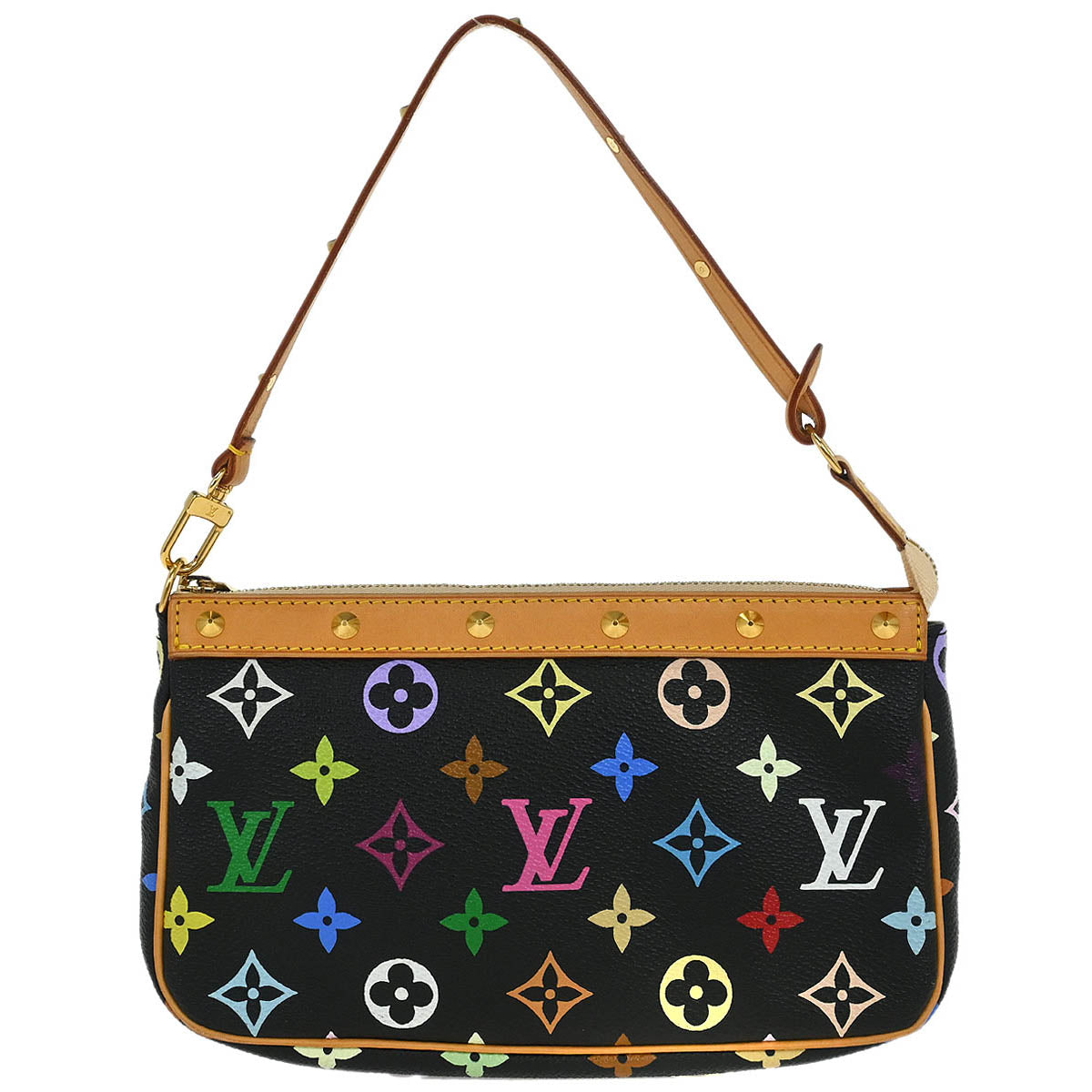 Louis Vuitton Black Multicolor Pochette Accessoires M92648