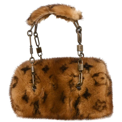 Louis Vuitton * 2004 Monogram Mink Crocodile Mini Papillon Handbag M92703