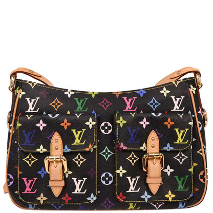 Louis Vuitton 2006 Black Monogram Multicolor Lodge GM M40052