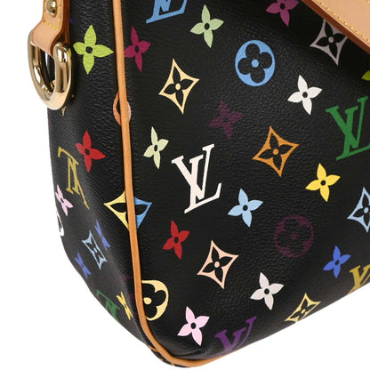 Louis Vuitton 2006 Black Monogram Multicolor Lodge GM M40052