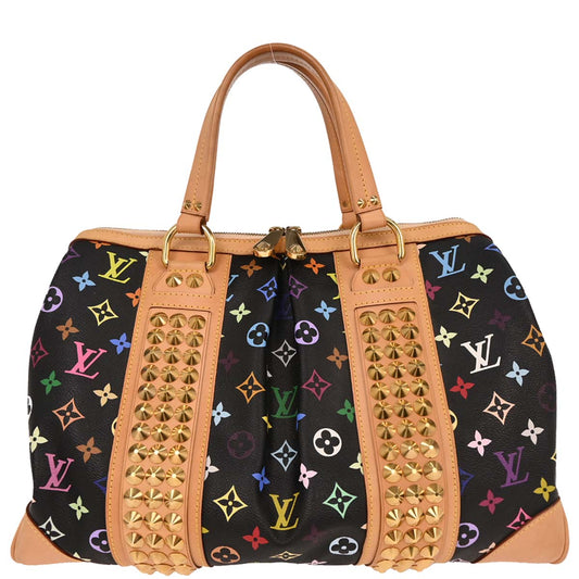 Louis Vuitton Black Multicolor Courtney GM Handbag M40261