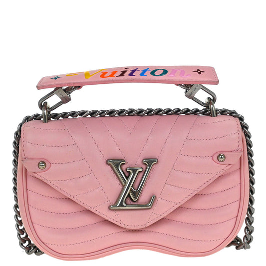 Louis Vuitton Pink Wave Chain Bag MM Shoulder Bag M51944