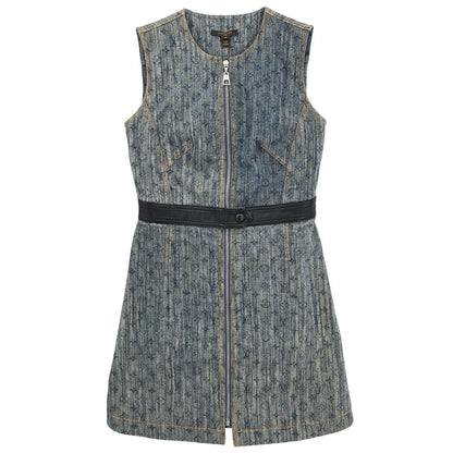 Louis Vuitton 2016 Sleeveless Dress Indigo #36