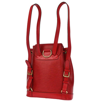 Louis Vuitton Red Epi Montsouris MM Monaco Limited Backpack