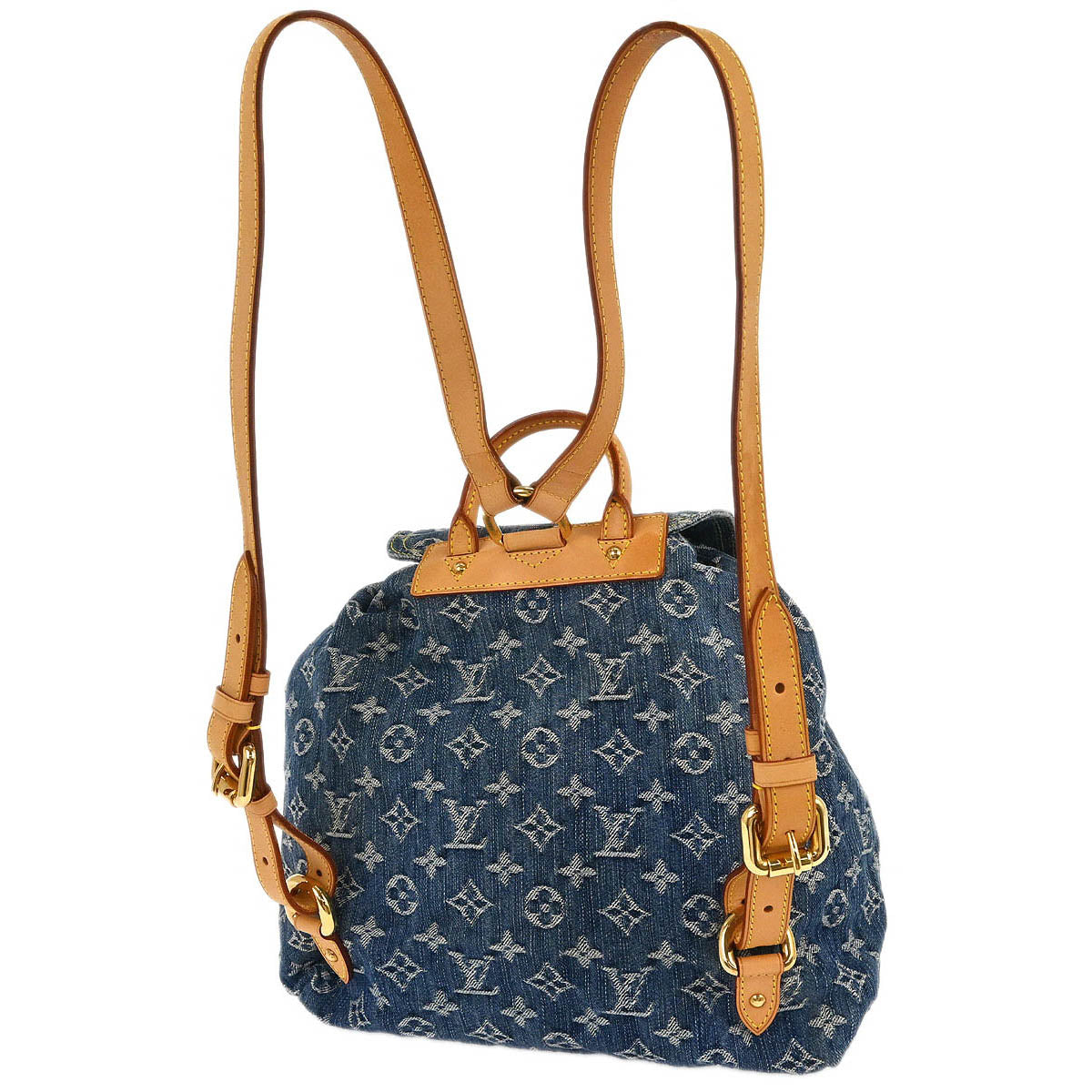 Louis Vuitton 2006 Blue Monogram Denim Sac a Dos GM Backpack M95056