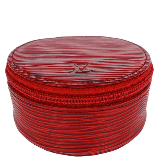 Louis Vuitton Red Epi Ecrin Bijou 8 Jewelry Case Pouch M48227