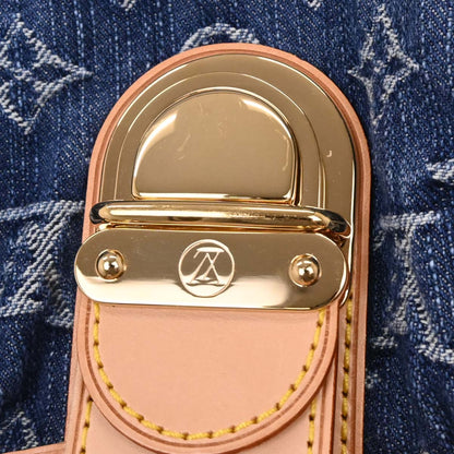 Louis Vuitton Blue Monogram Denim Pleaty Handbag M95020