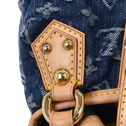Louis Vuitton Blue Monogram Denim Pleaty Handbag M95020