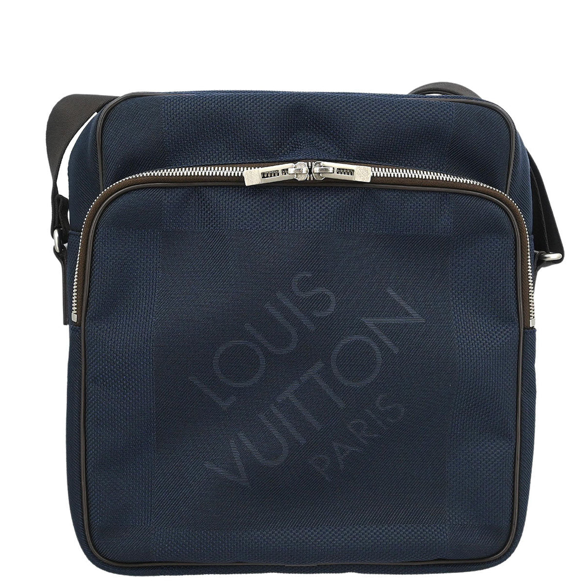 Louis Vuitton 2010 Navy Damier Geant Pilot Shoulder Bag N41159