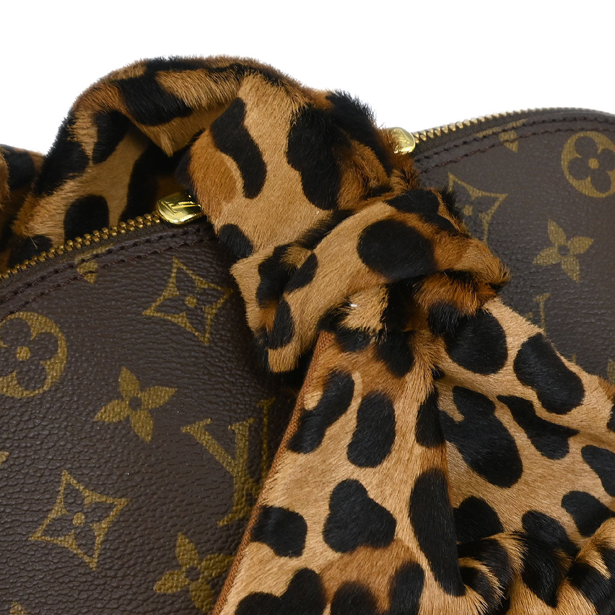 Louis Vuitton * Monogram Pony Hair Leopard Azzedine Alaia Alma M99032