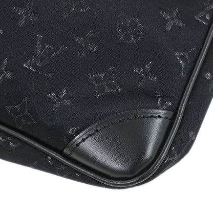 Louis Vuitton 2001 Black Monogram Satin Little Boulogne Handbag M92142