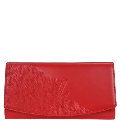Louis Vuitton 1991 Red Opera Aegean Clutch Handbag M63967