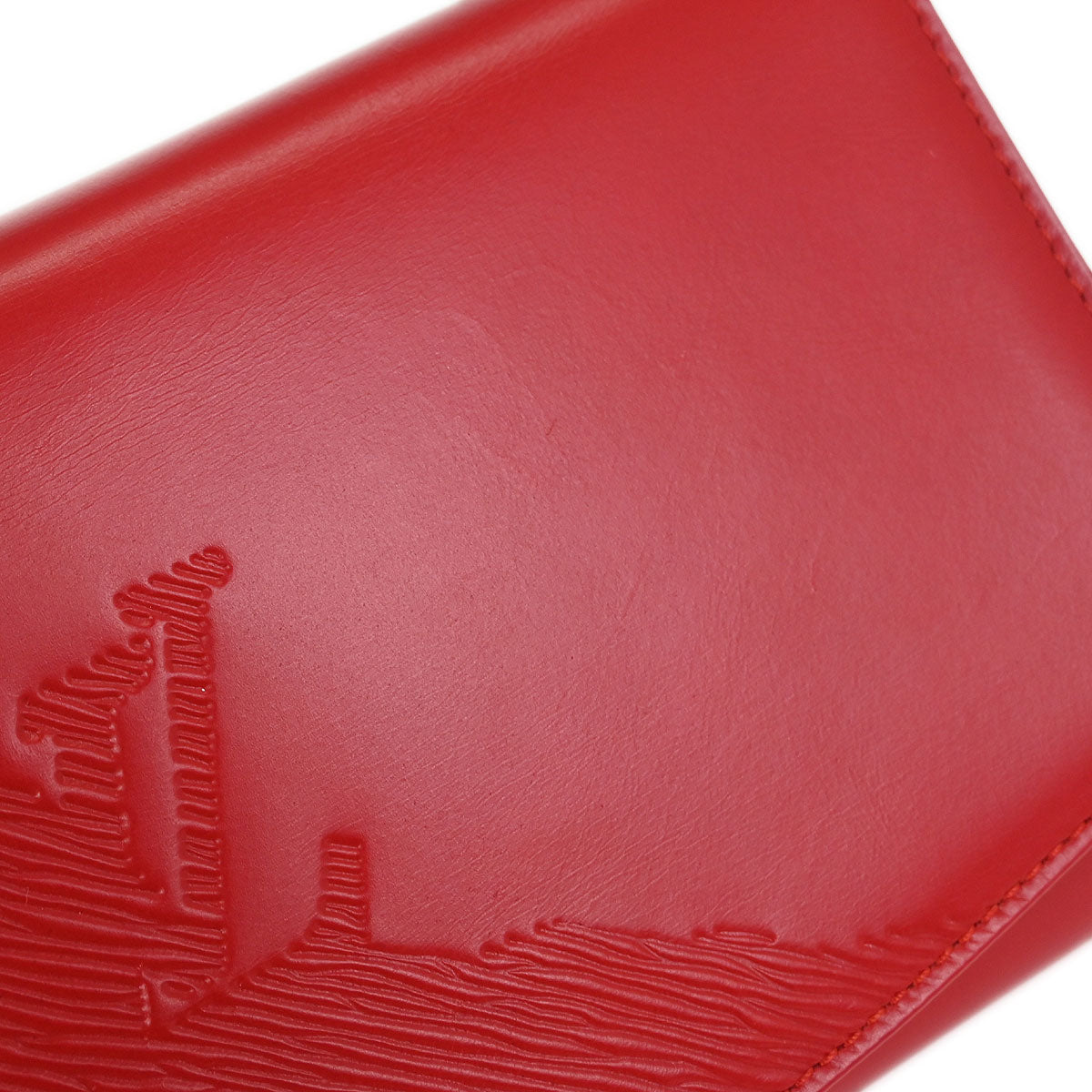 Louis Vuitton 1991 Red Opera Aegean Clutch Handbag M63967