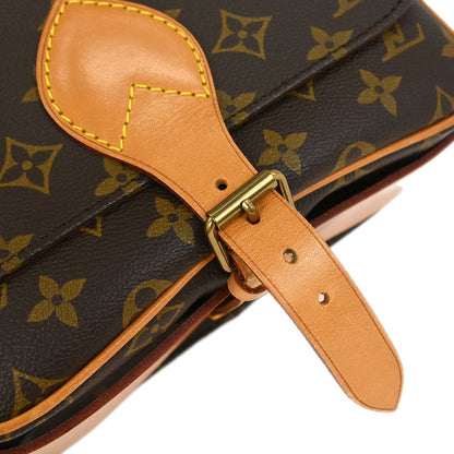 Louis Vuitton 1990 Monogram Cartouchiere MM Shoulder Bag M51253