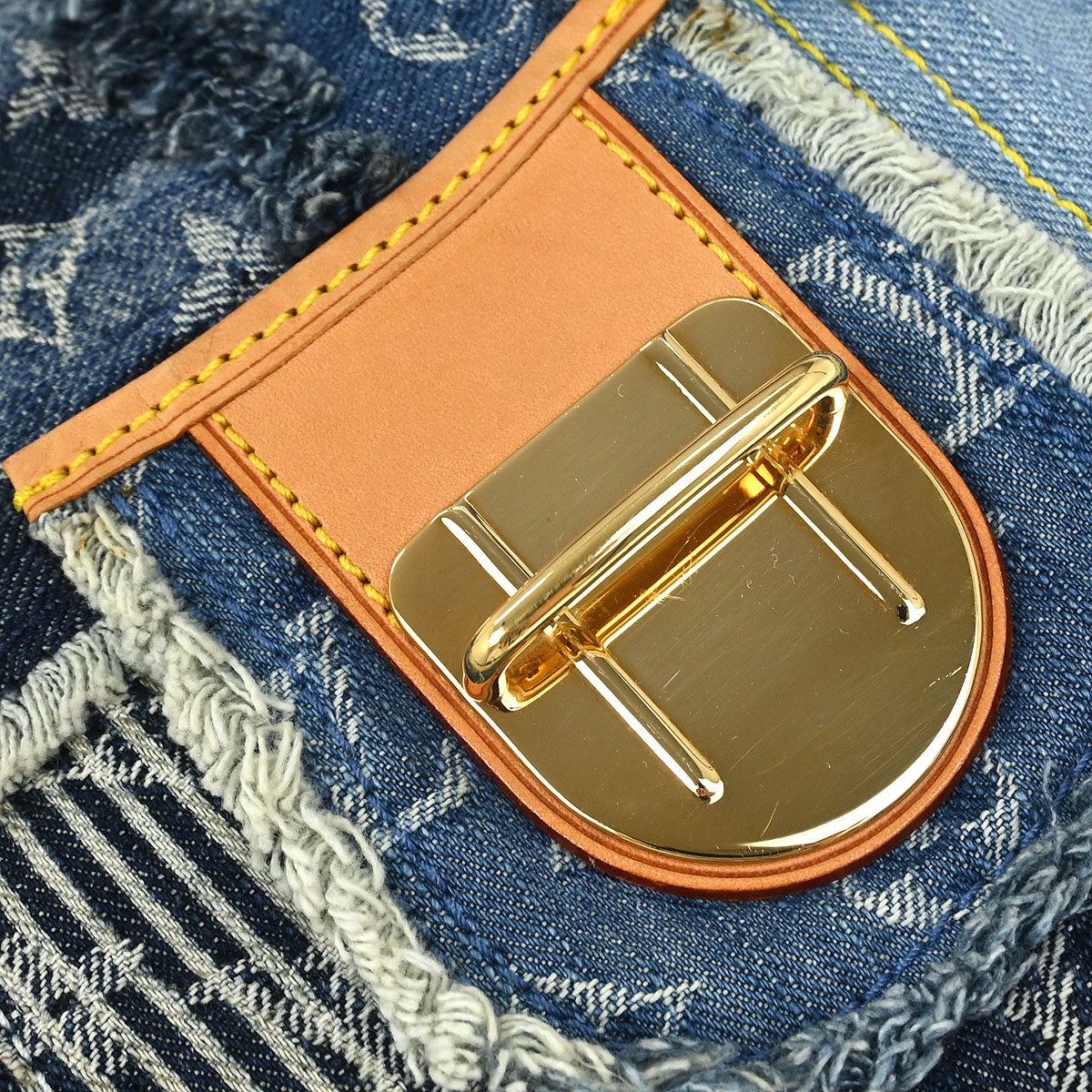 Louis Vuitton 2007 Monogram Denim Patchwork Postie 2way Handbag M95374