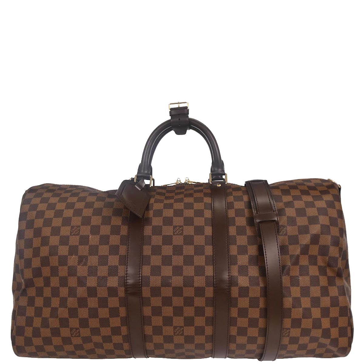 Louis Vuitton 2006 Damier Keepall Bandouliere 55 Duffle Bag N41414