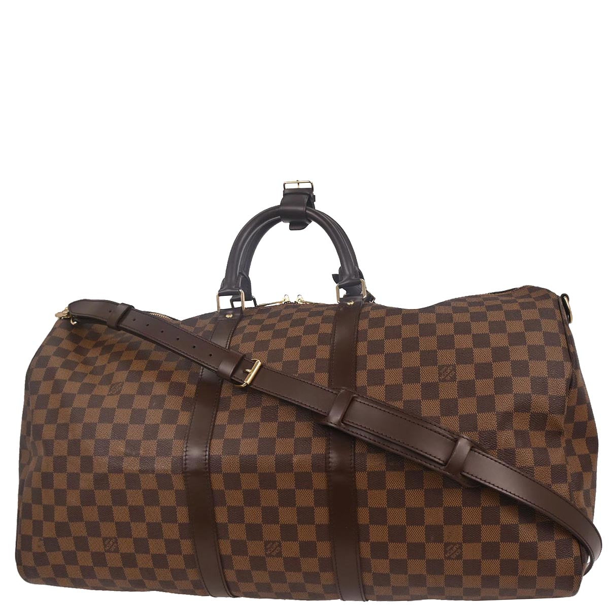 Louis Vuitton 2006 Damier Keepall Bandouliere 55 Duffle Bag N41414