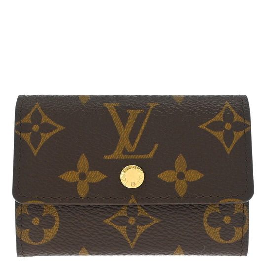 Louis Vuitton 2010 Monogram Porte Monnaie Plat Coin Case Wallet M61930