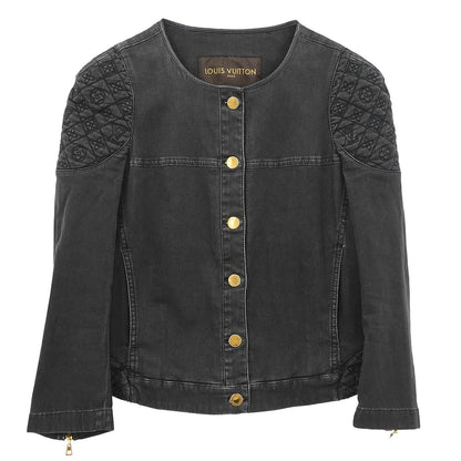 Louis Vuitton 2011 Collarless Jacket Black #38