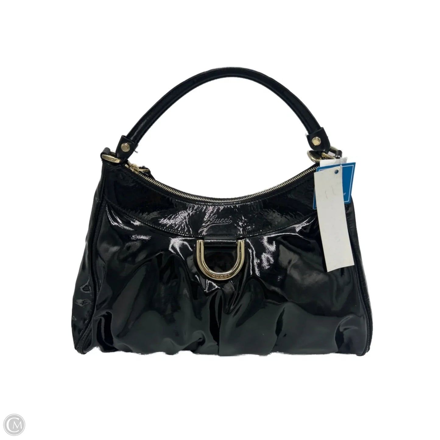 Gucci Patent Leather Abbey Luxury Designer Hobo Handbag
