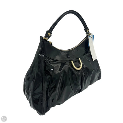 Gucci Patent Leather Abbey Luxury Designer Hobo Handbag