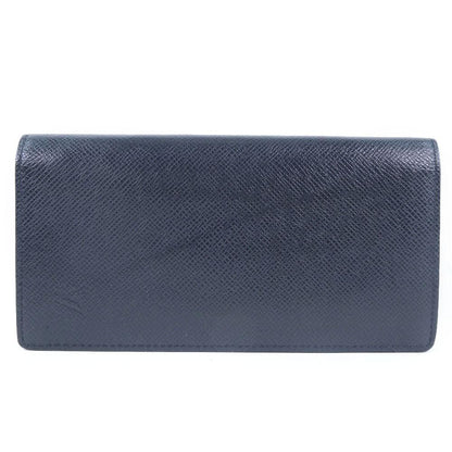 Louis Vuitton Navy Leather Portefeuille Brazza wallet accessories