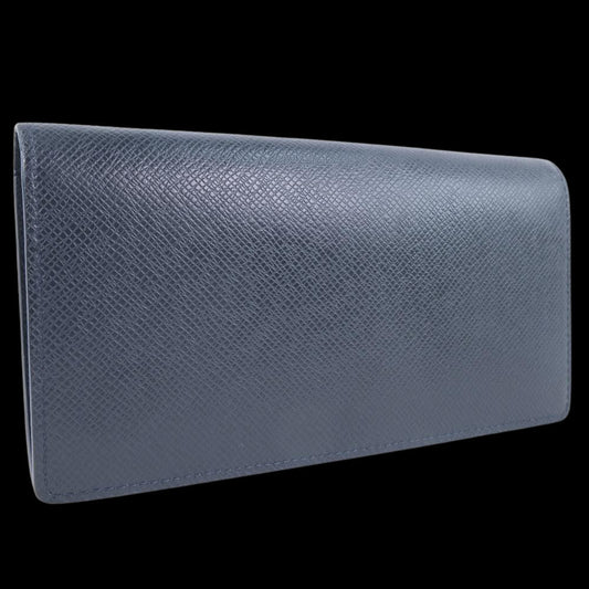 Louis Vuitton Navy Leather Portefeuille Brazza wallet accessories