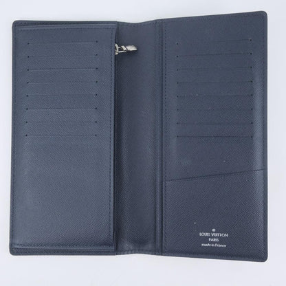 Louis Vuitton Navy Leather Portefeuille Brazza wallet accessories