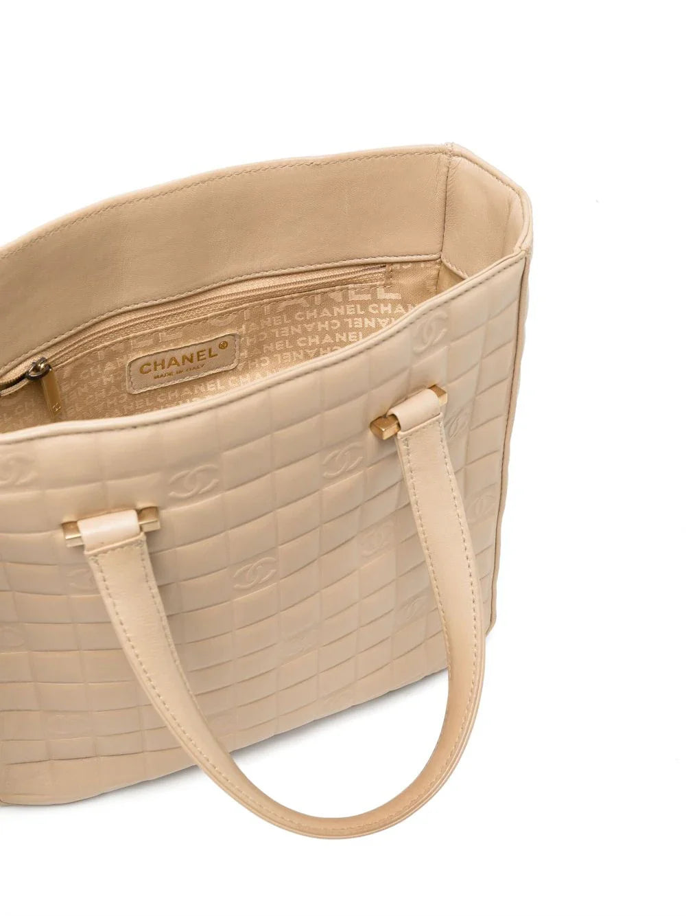 Chocolate Bar Beige Coco Mark Bag