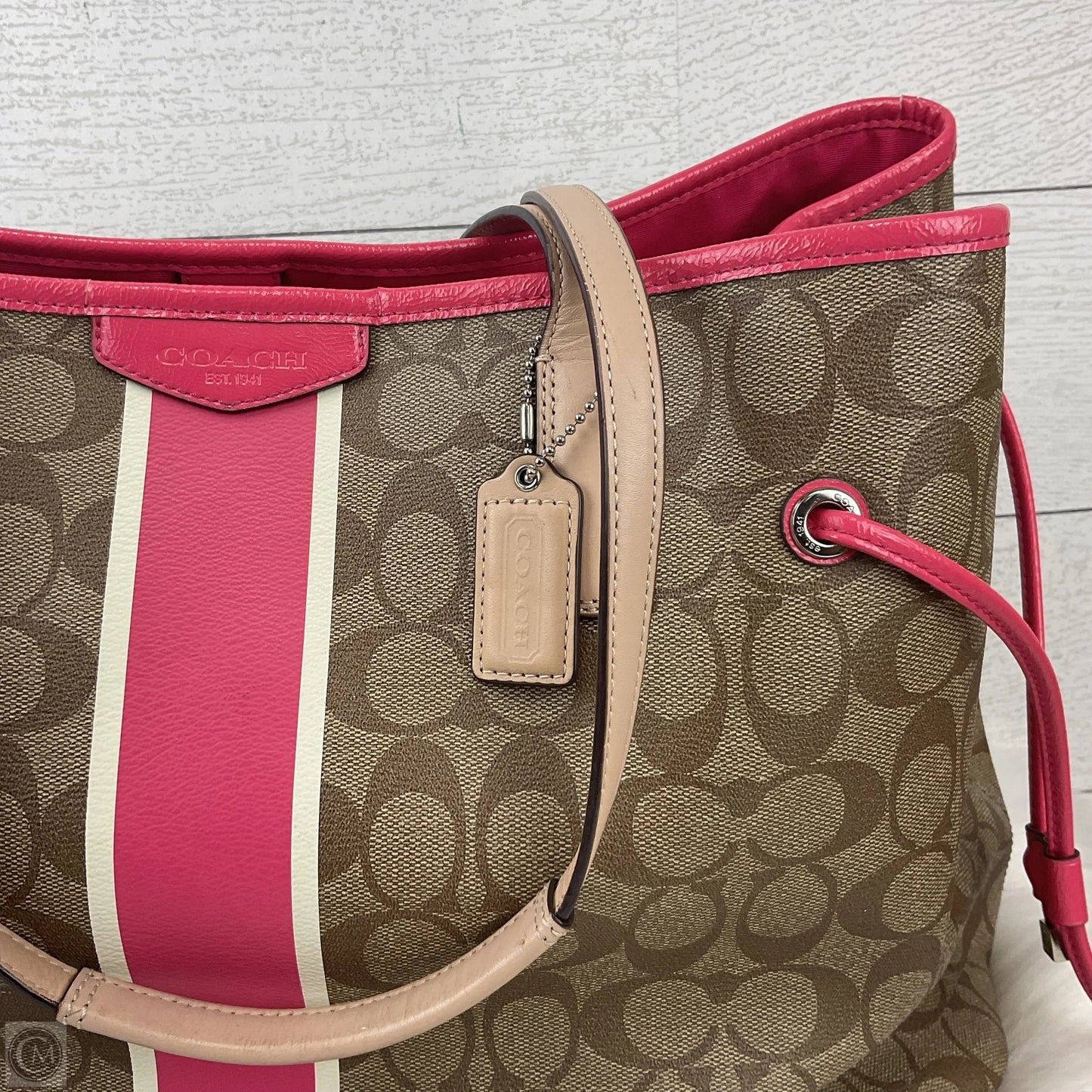 Handbag Designer By Coach, Size: Medium