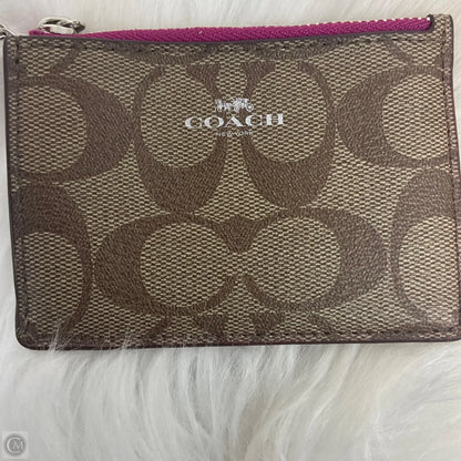 Coin Purse Designer By Coach, Size: Small