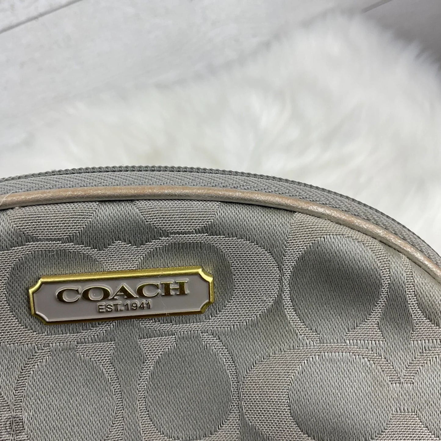 Makeup Bag Designer By Coach, Size: Small