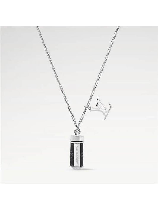 Louis Vuitton Monogram Eclipse Charm Necklace M63641