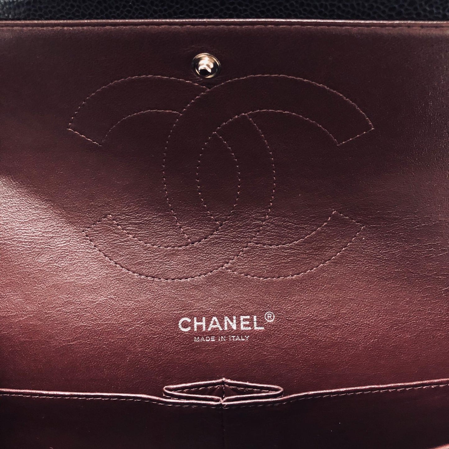 Classic Double Flap Jumbo Bag in Black Caviar with SHW