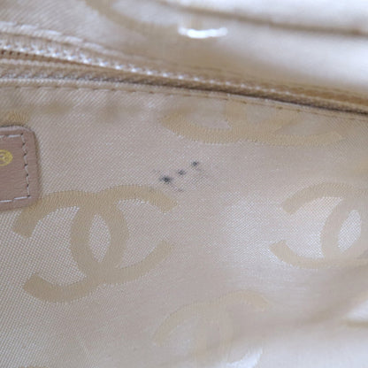 CHANEL Wild Stich Lambskin Shoulder Bag Hand Bag Beige A20663