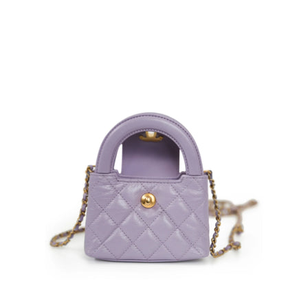 Mini Kelly Shopping Bag Lilac