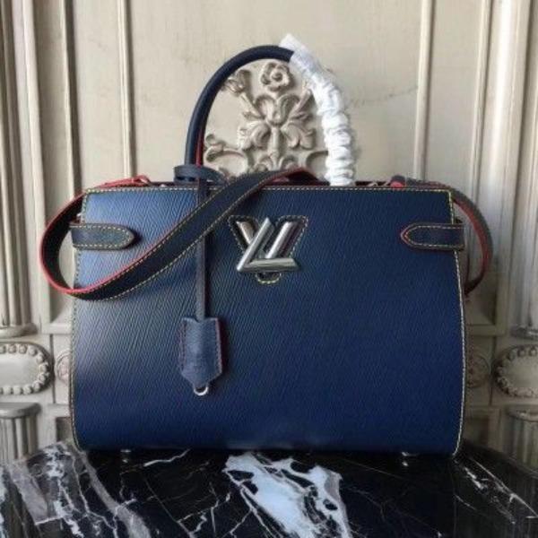 Louis Vuitton Twist Tote Epi Leather Indigo