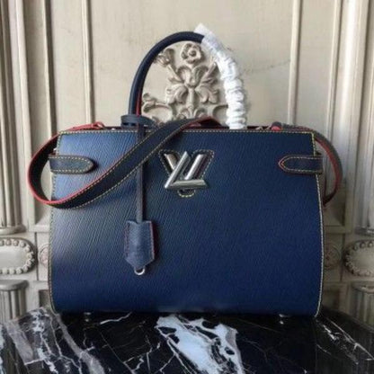 LV Twist Tote Epi Leather Indigo