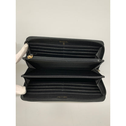 Chanel Long Wallet BLK Enamel