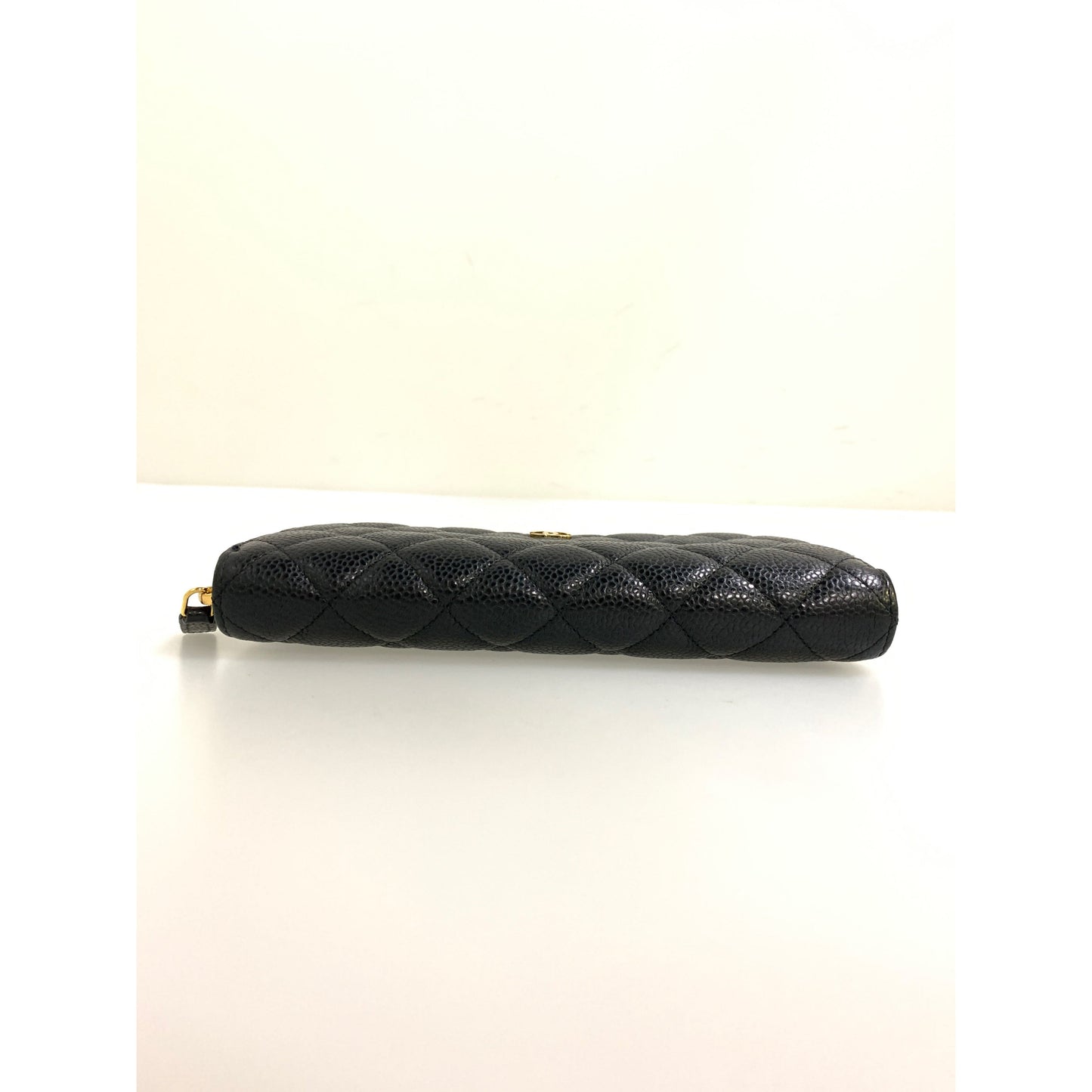 Chanel Long Wallet BLK Cowhide