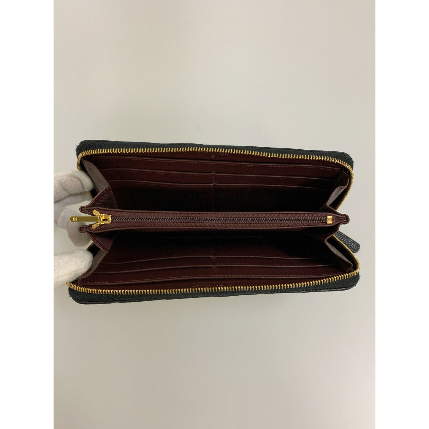 Chanel Long Wallet BLK Cowhide