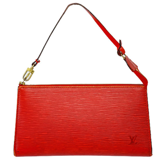 Louis Vuitton Pochette Epi Castilian Red M52947