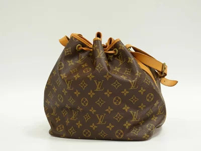 Louis Vuitton Petit Noe Monogram Shoulder Bag Brown M42226